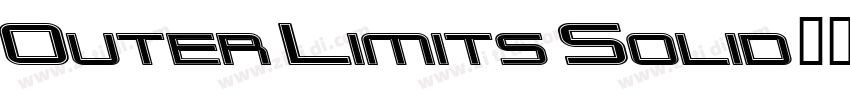 Outer Limits Solid字体转换